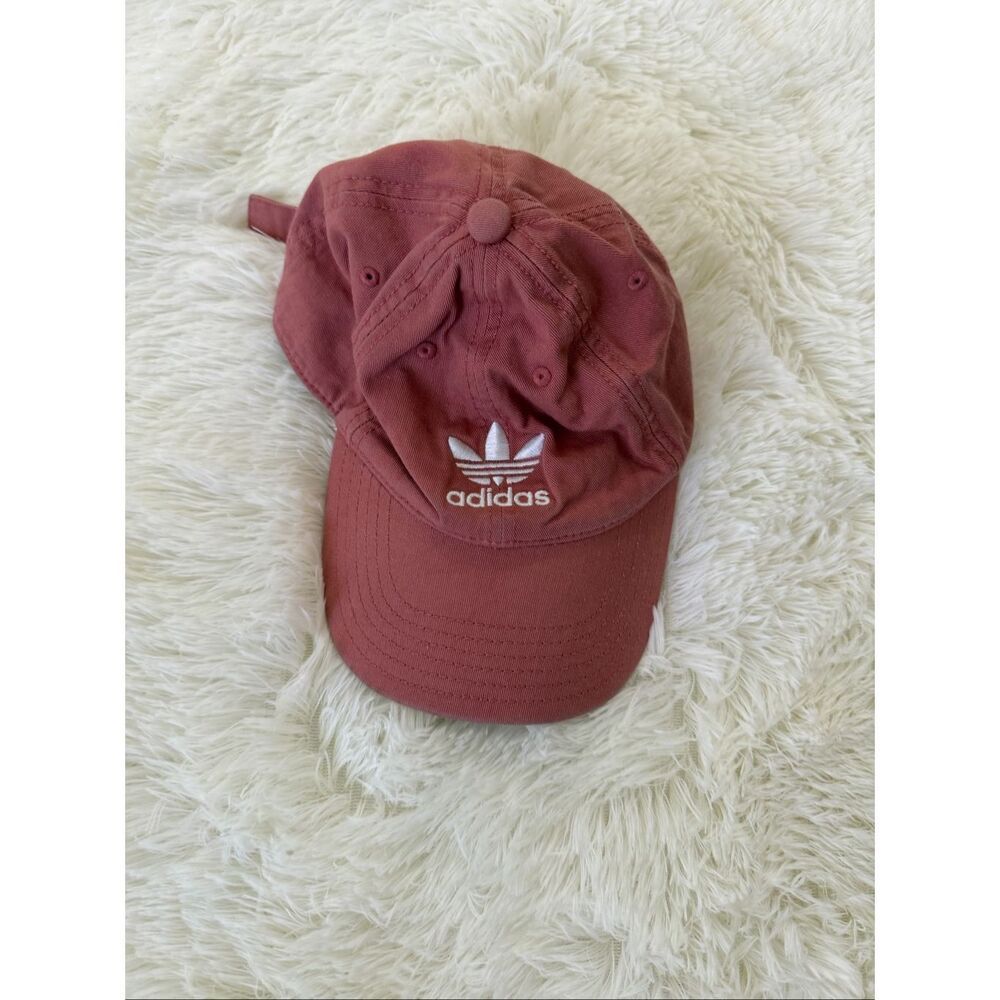 Coral peachy adidas hat baseball cap
